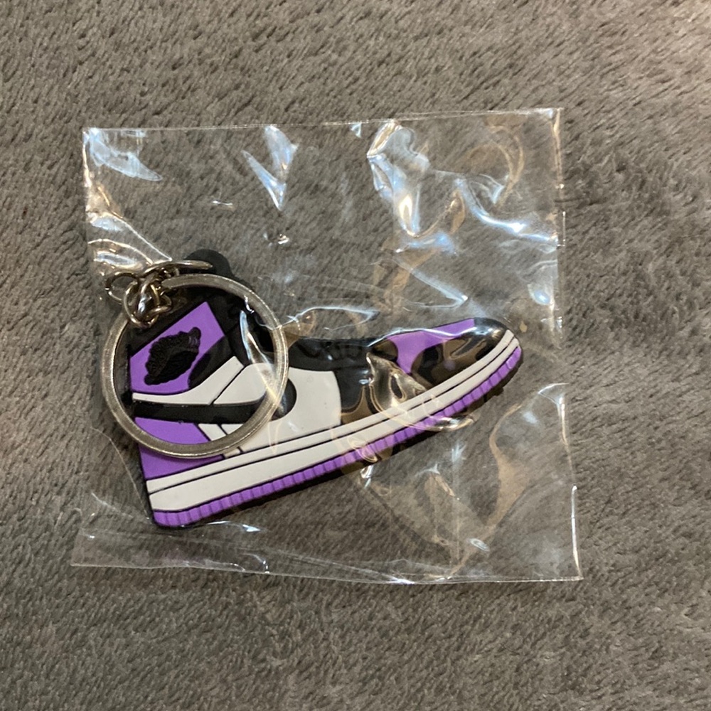 Purple Jordan 1 Keychain
